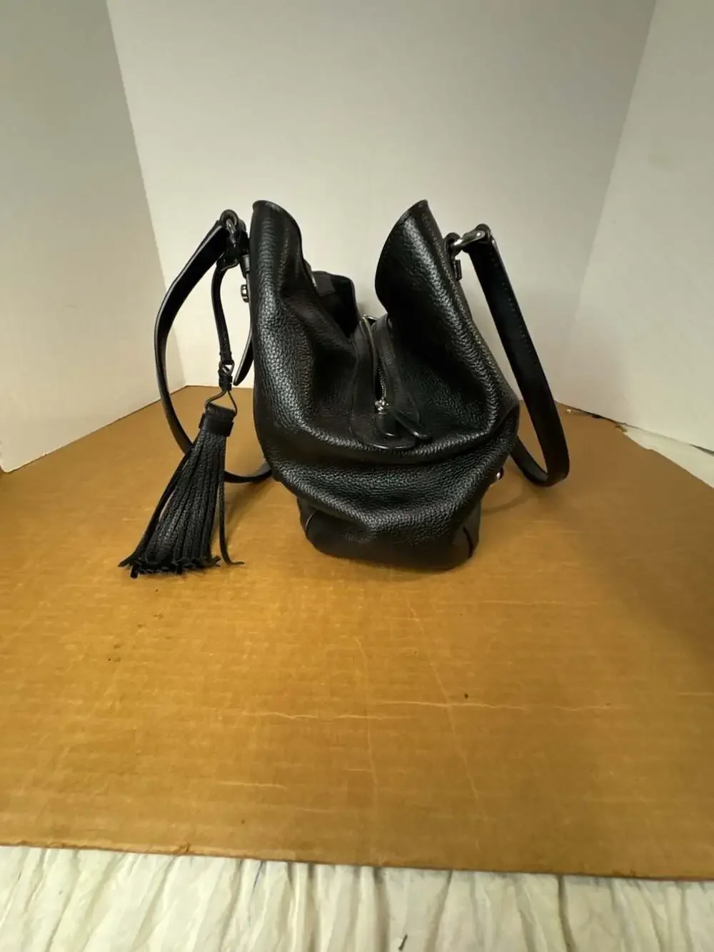 Michael Kors Carrie Large Pebble Leather Shoulder Tote Bag
